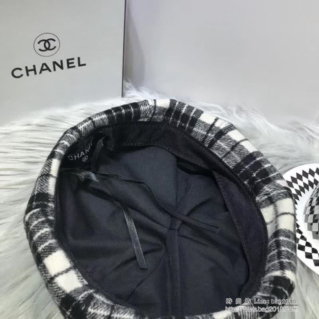 CHANEL香奈兒 秋冬小香風專櫃新品 火爆經典款貝雷帽 百搭南瓜帽 LLWJ8337